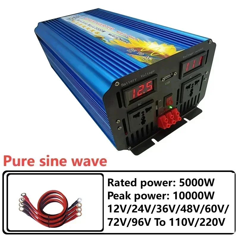Pure Sine Wave Inverter 5000W 48V 220V - Onduleur solaire à onde sinusoïdale pure